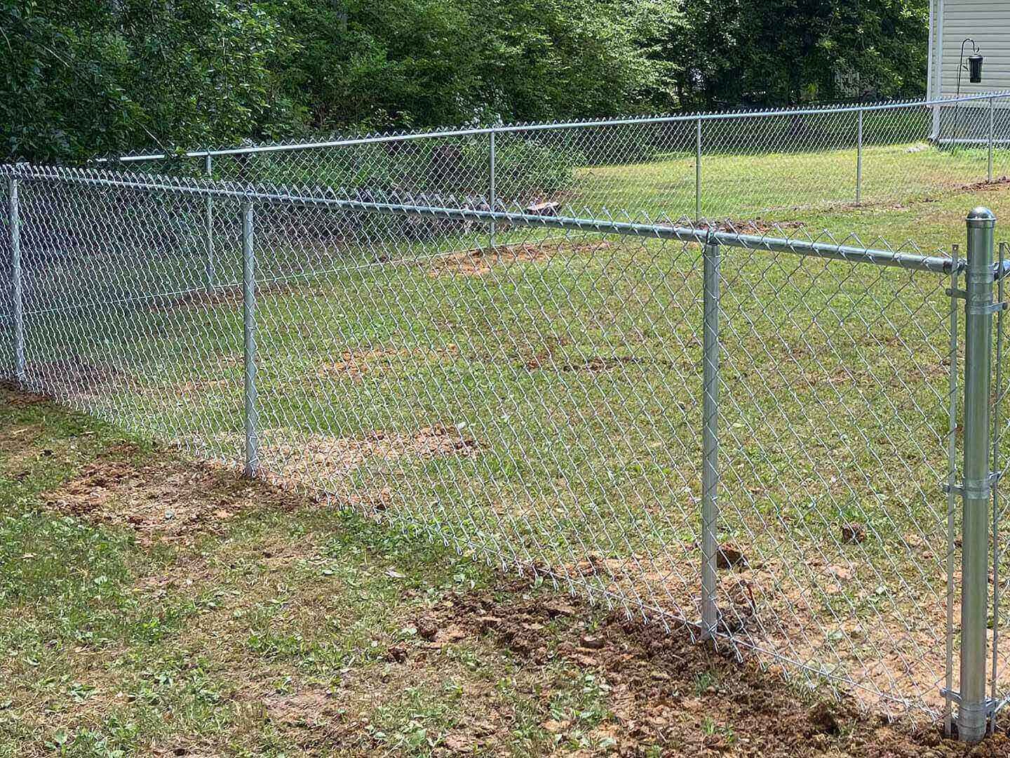 Photo of a chain link fence from a Middle Tennessee fence company