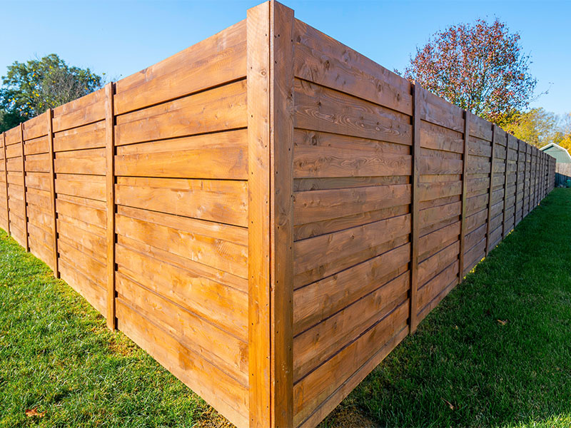 Thruston KY horizontal style wood fence